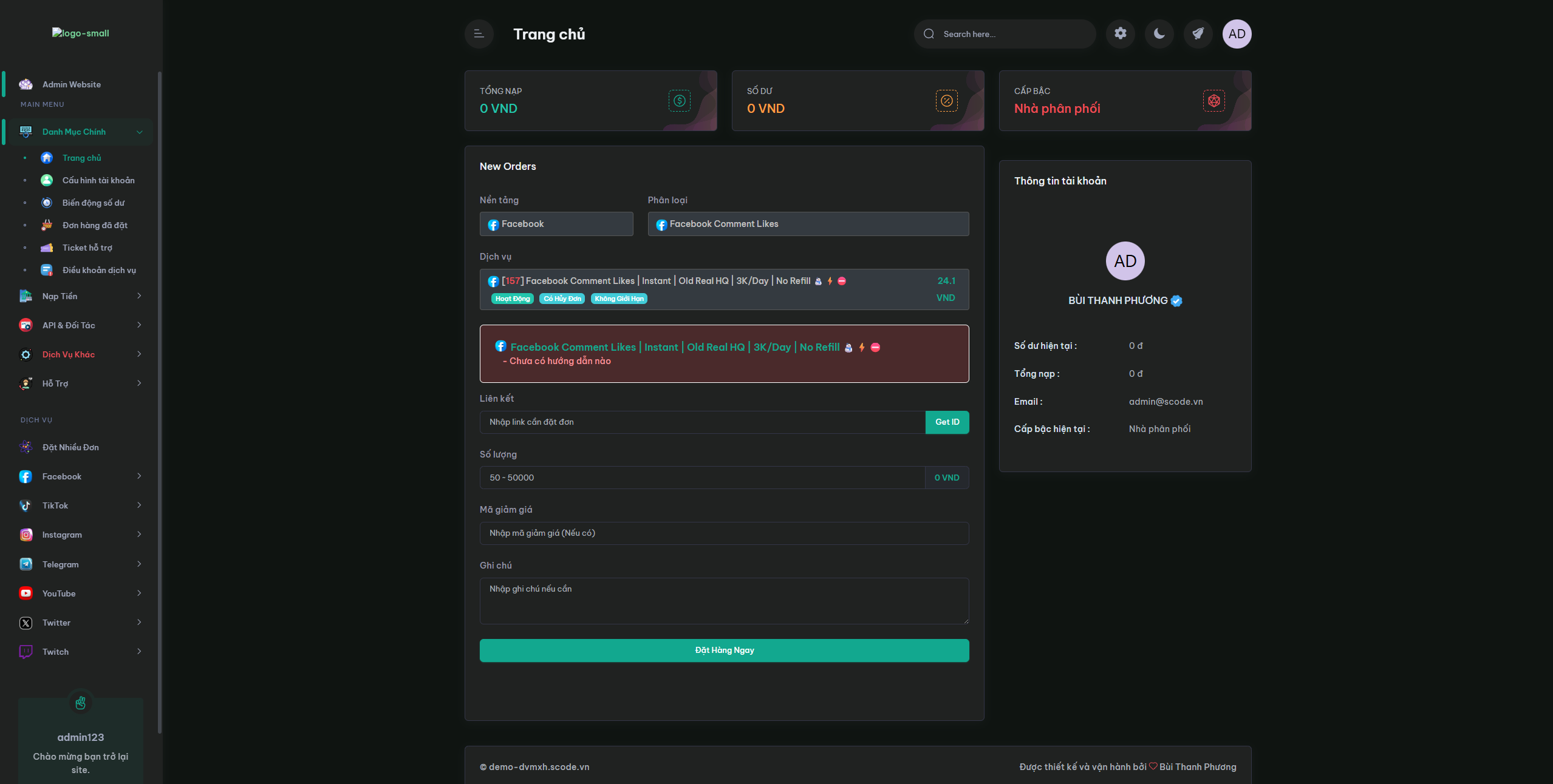 CODE FUONG.NET BẢN CŨ (2 THEME)