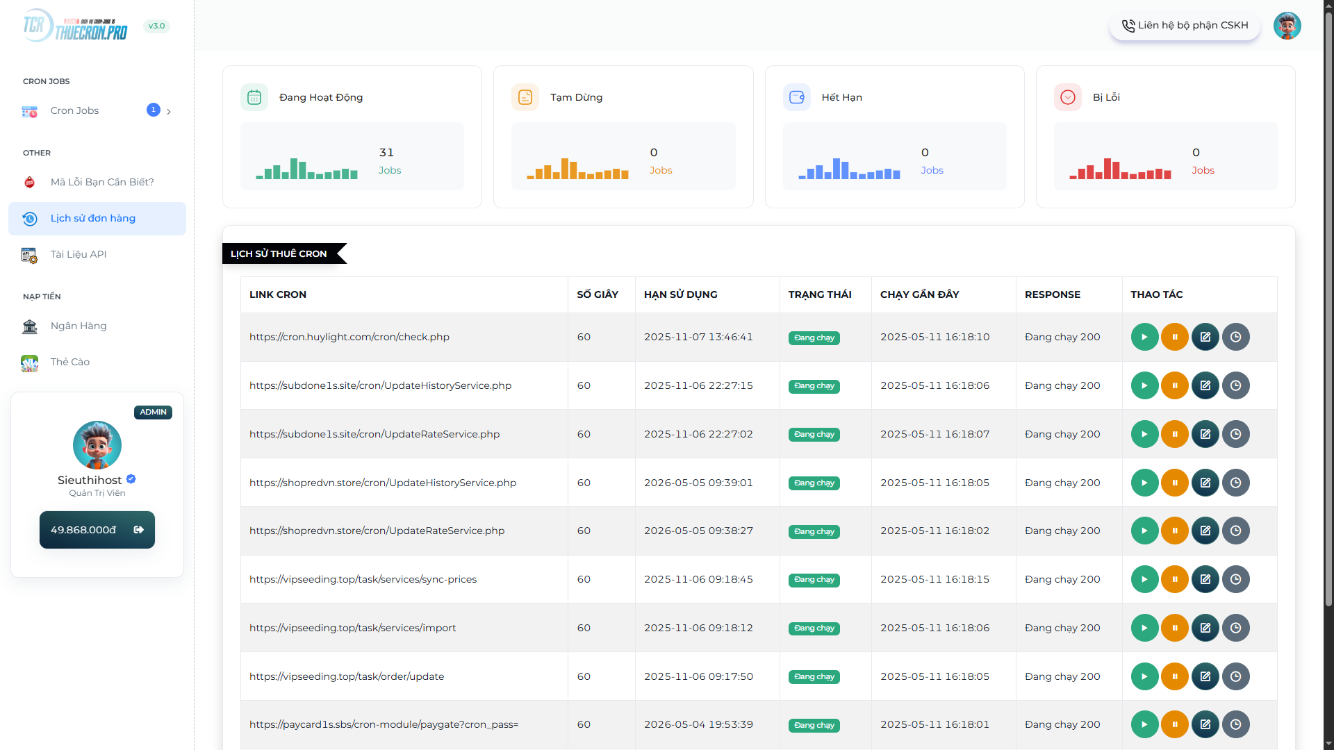 Code tạo web cho thuê cron + tool v3